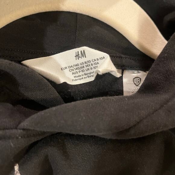 H&M Kids Harry Potter Hogwarts Seal Hoodie Black Size 8-10 - Picture 8 of 8